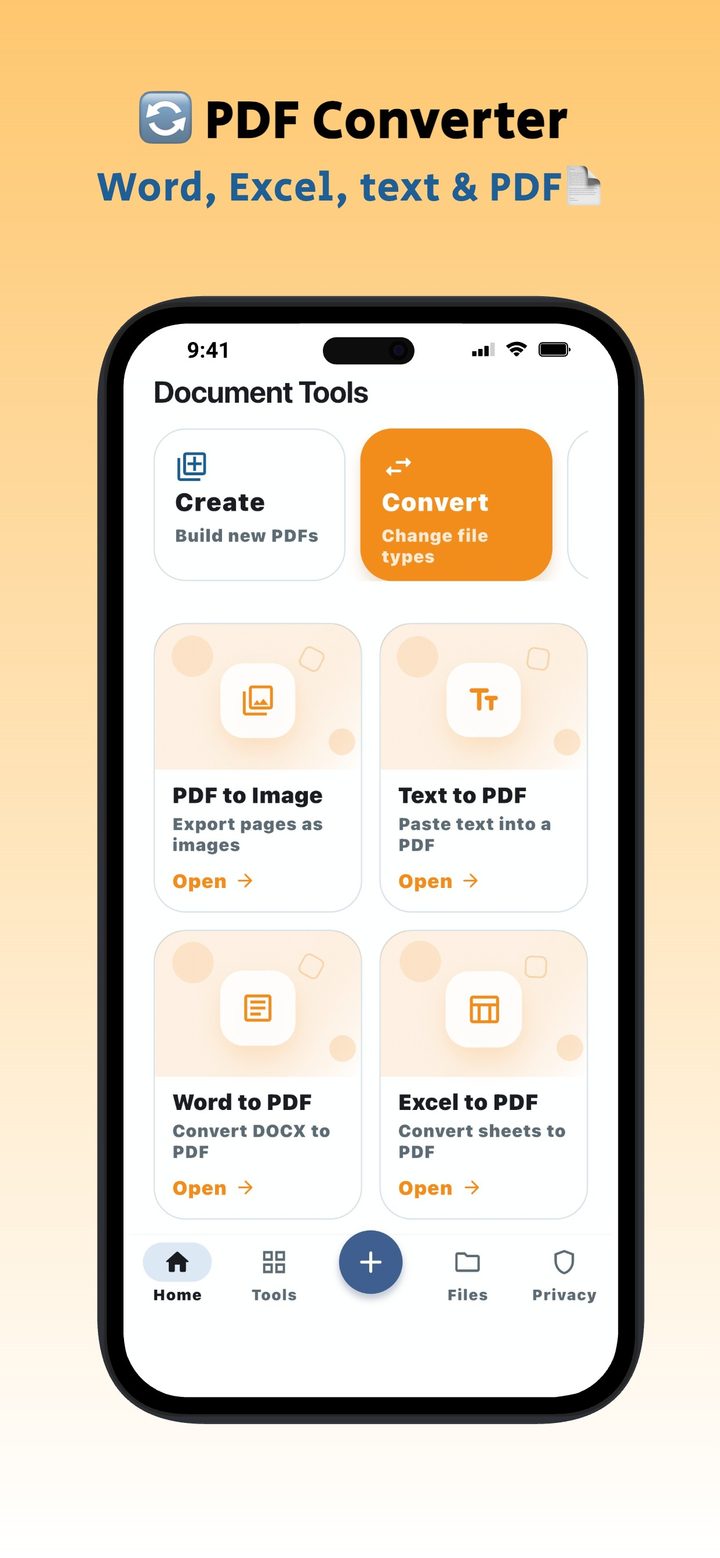 Convert Word, Excel, and PDF